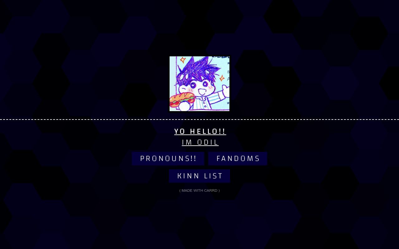 Carrd profile picture for @odil